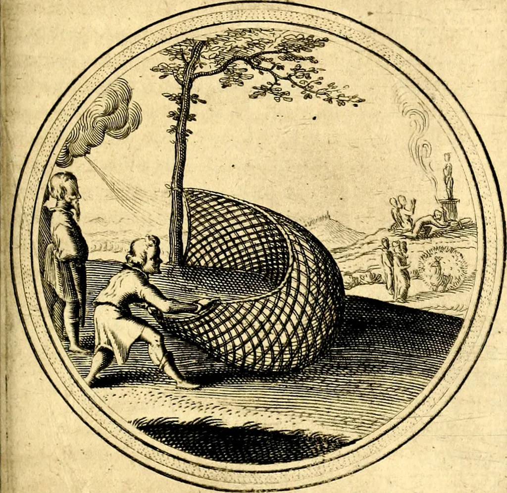 An illustration from Emblemata politica. Quibus ea, quae ad principatum spectant breviter demonstrantur singulor vero explicatio fusius proponitur. Opus novum, 1618, leaf 202