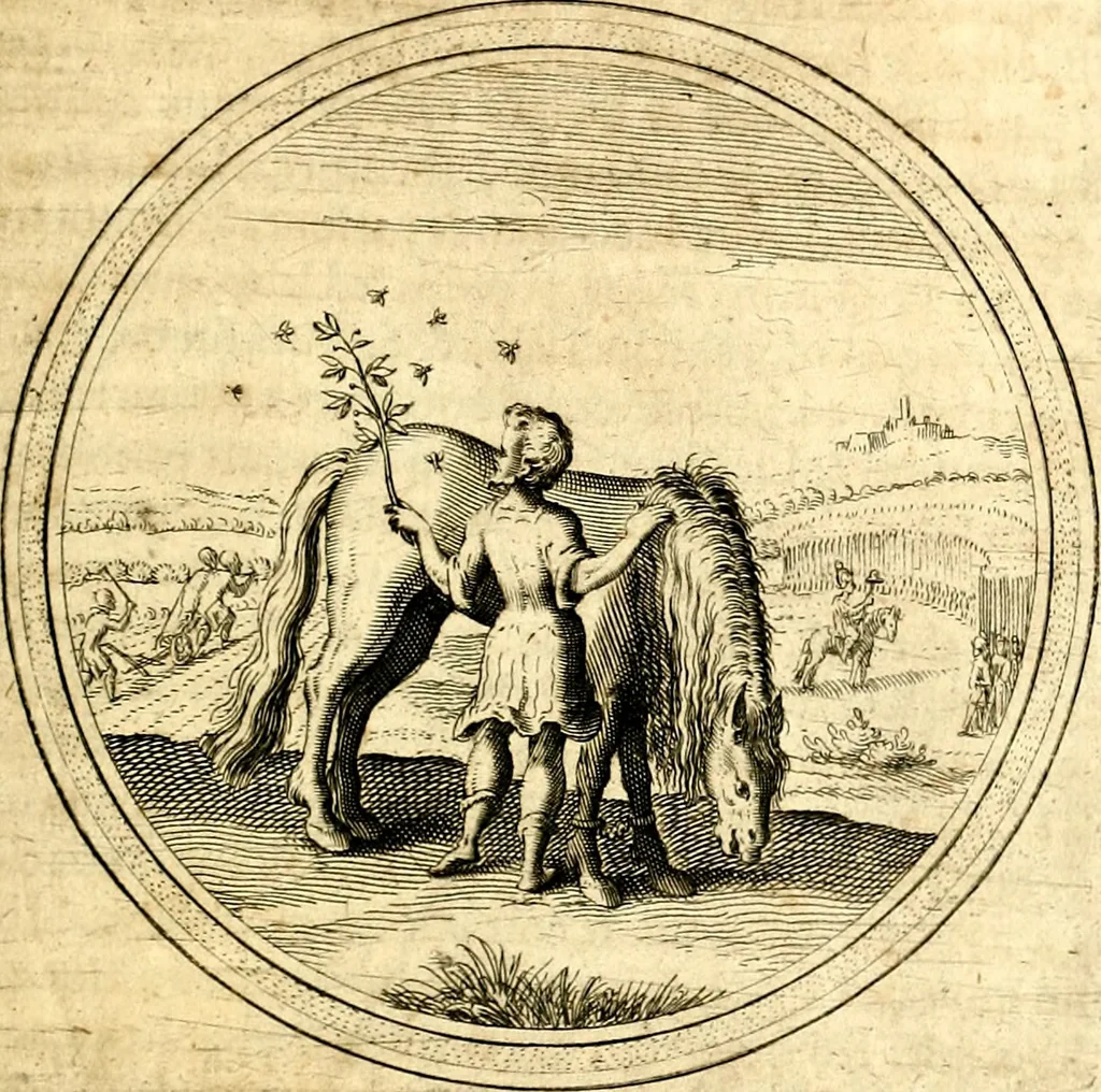 An illustration from Emblemata politica. Quibus ea, quae ad principatum spectant breviter demonstrantur singulor vero explicatio fusius proponitur. Opus novum, 1618, leaf 206
