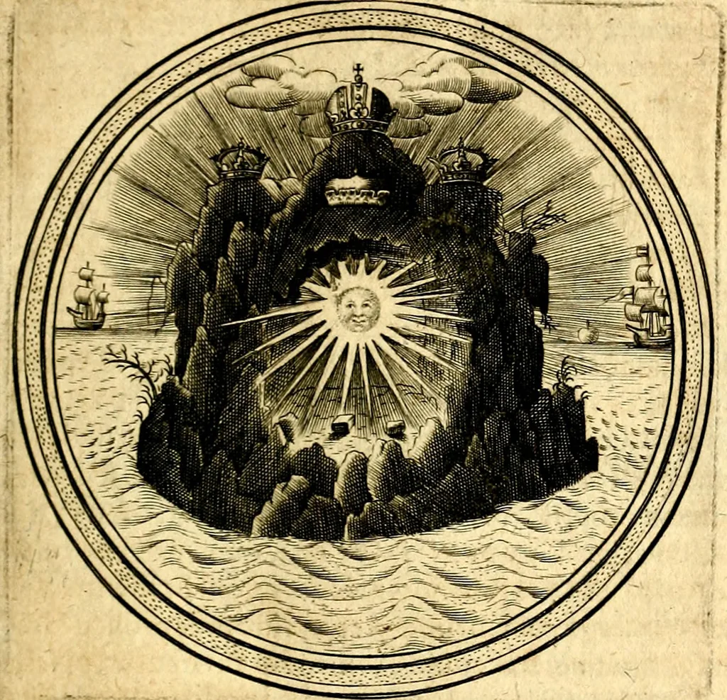 An illustration from Emblemata politica. Quibus ea, quae ad principatum spectant breviter demonstrantur singulor vero explicatio fusius proponitur. Opus novum, 1618, leaf 26
