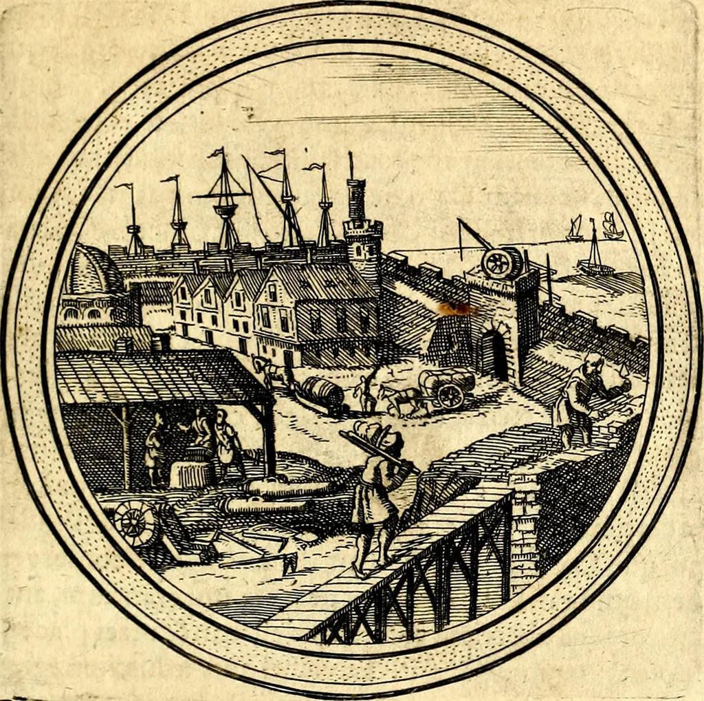 An illustration from Emblemata politica. Quibus ea, quae ad principatum spectant breviter demonstrantur singulor vero explicatio fusius proponitur. Opus novum, 1618, leaf 114