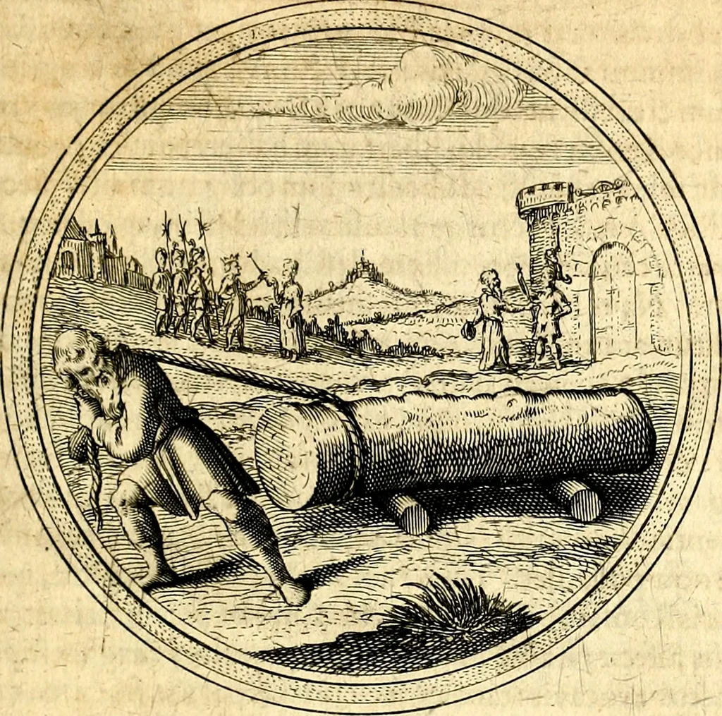 An illustration from Emblemata politica. Quibus ea, quae ad principatum spectant breviter demonstrantur singulor vero explicatio fusius proponitur. Opus novum, 1618, leaf 126