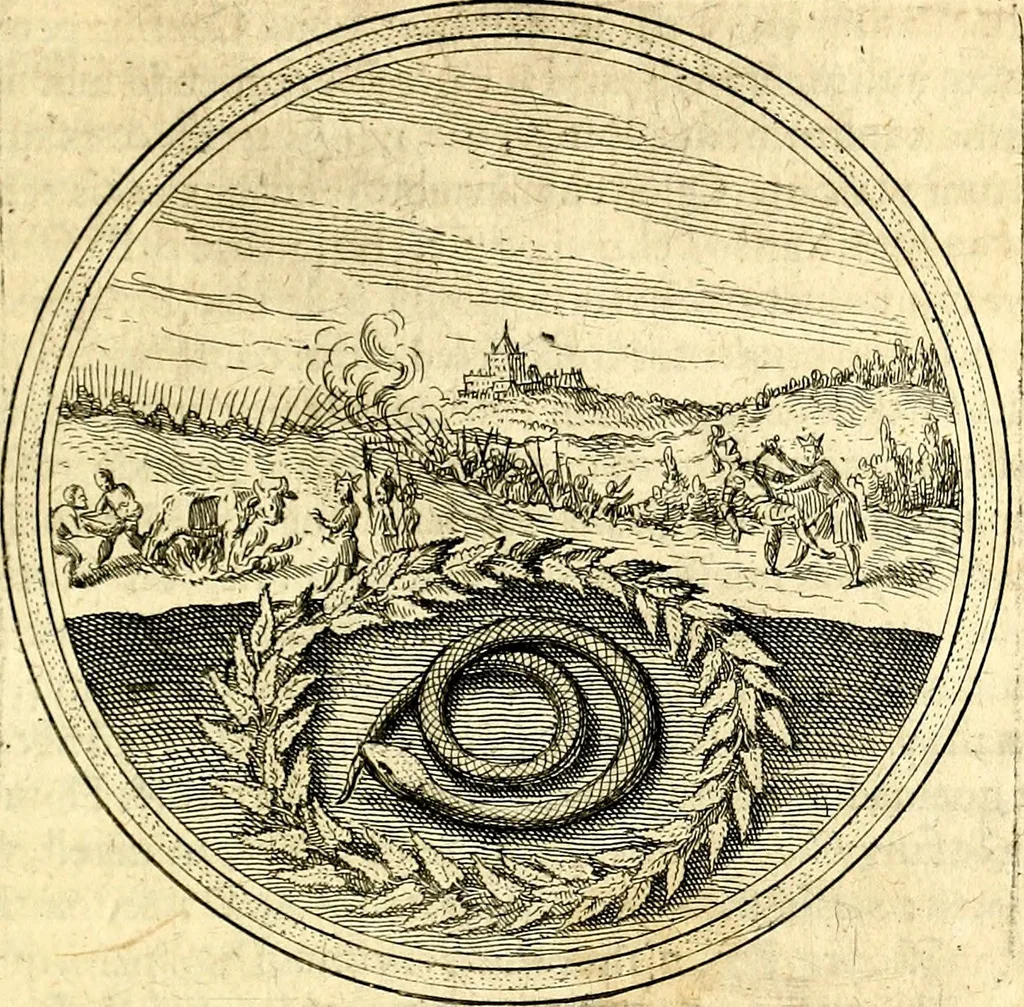 An illustration from Emblemata politica. Quibus ea, quae ad principatum spectant breviter demonstrantur singulor vero explicatio fusius proponitur. Opus novum, 1618, leaf 134