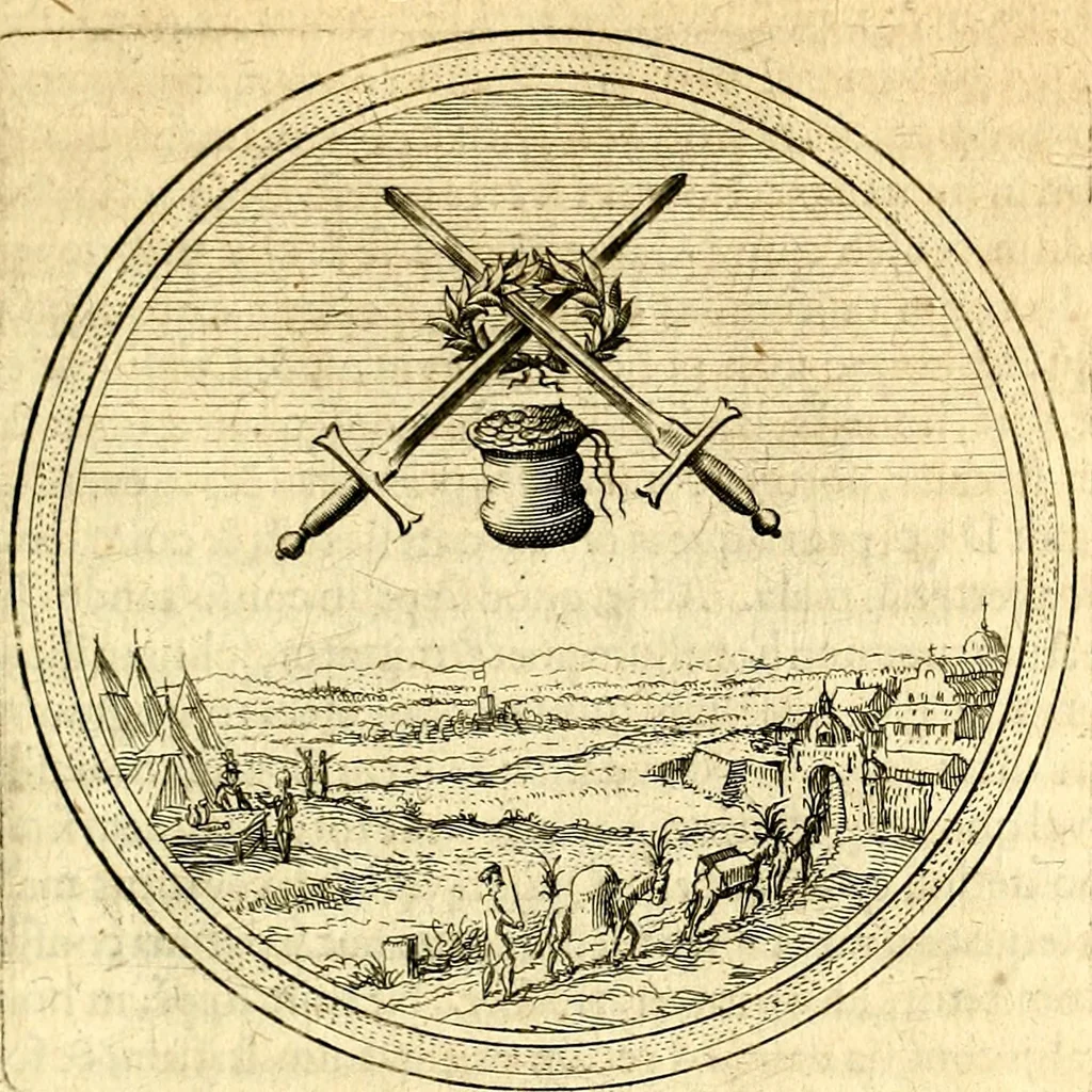 An illustration from Emblemata politica. Quibus ea, quae ad principatum spectant breviter demonstrantur singulor vero explicatio fusius proponitur. Opus novum, 1618, leaf 138