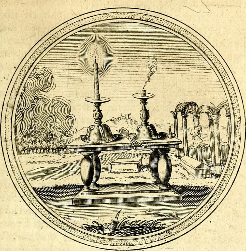 An illustration from Emblemata politica. Quibus ea, quae ad principatum spectant breviter demonstrantur singulor vero explicatio fusius proponitur. Opus novum, 1618, leaf 162