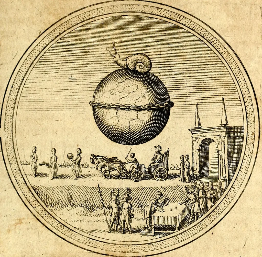 An illustration from Emblemata politica. Quibus ea, quae ad principatum spectant breviter demonstrantur singulor vero explicatio fusius proponitur. Opus novum, 1618, leaf 170
