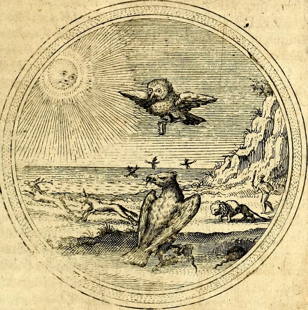 An illustration from Emblemata politica. Quibus ea, quae ad principatum spectant breviter demonstrantur singulor vero explicatio fusius proponitur. Opus novum, 1618, leaf 174