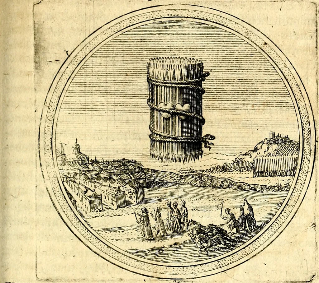 An illustration from Emblemata politica. Quibus ea, quae ad principatum spectant breviter demonstrantur singulor vero explicatio fusius proponitur. Opus novum, 1618, leaf 178