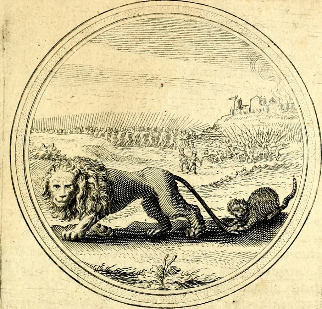 An illustration from Emblemata politica. Quibus ea, quae ad principatum spectant breviter demonstrantur singulor vero explicatio fusius proponitur. Opus novum, 1618, leaf 210