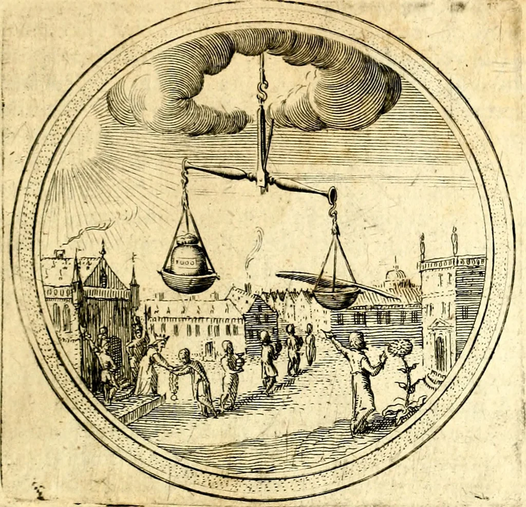 An illustration from Emblemata politica. Quibus ea, quae ad principatum spectant breviter demonstrantur singulor vero explicatio fusius proponitur. Opus novum, 1618, leaf 214