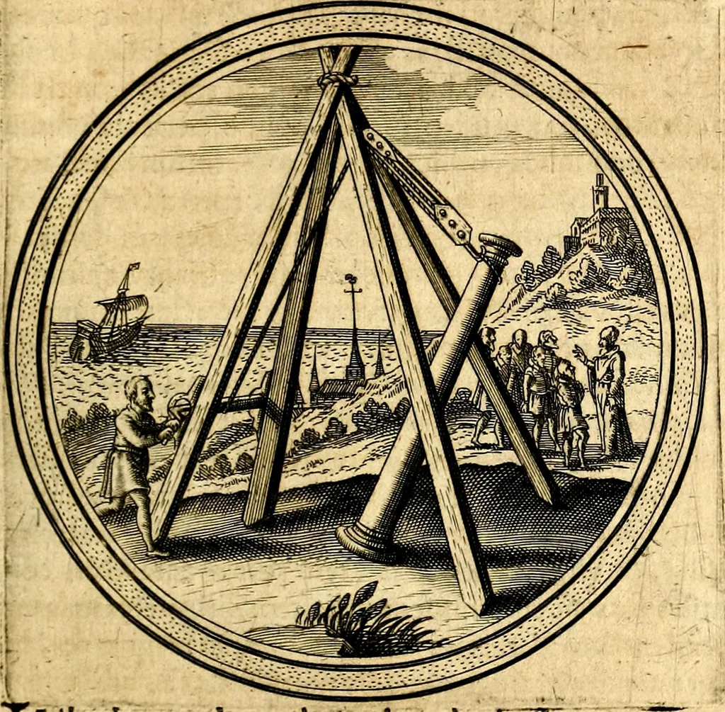 An illustration from Emblemata politica. Quibus ea, quae ad principatum spectant breviter demonstrantur singulor vero explicatio fusius proponitur. Opus novum, 1618, leaf 54