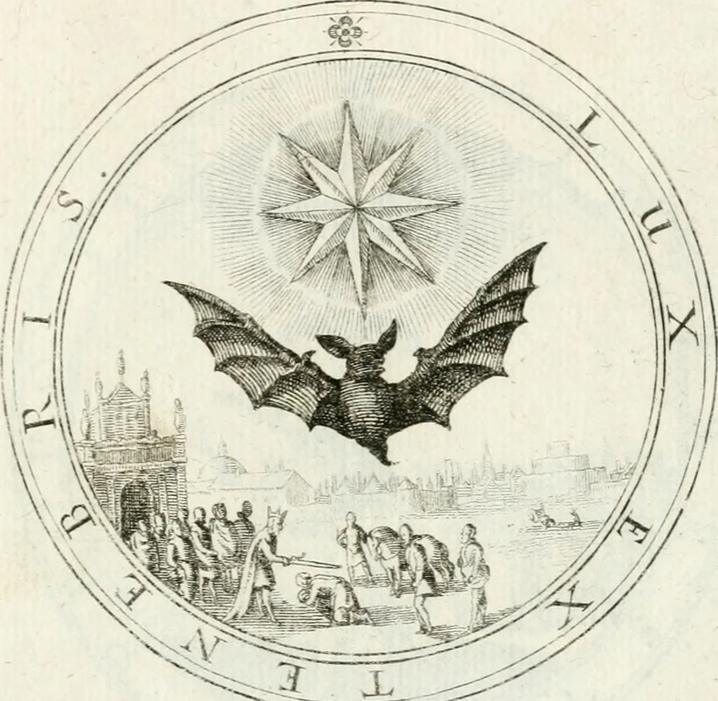An illustration from Emblemata pro toga et sago, 1690, leaf 14