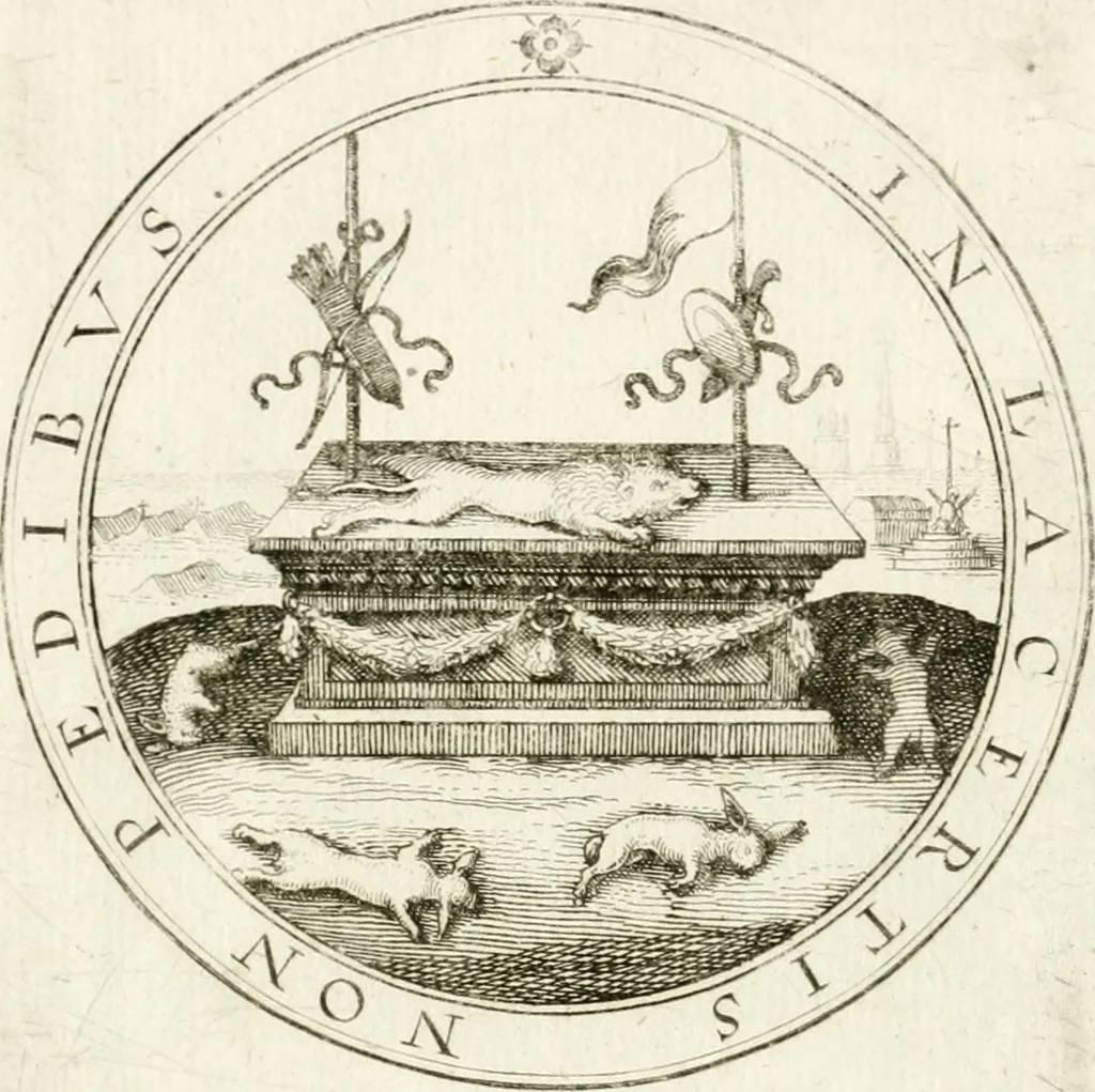 An illustration from Emblemata pro toga et sago, 1690, leaf 51
