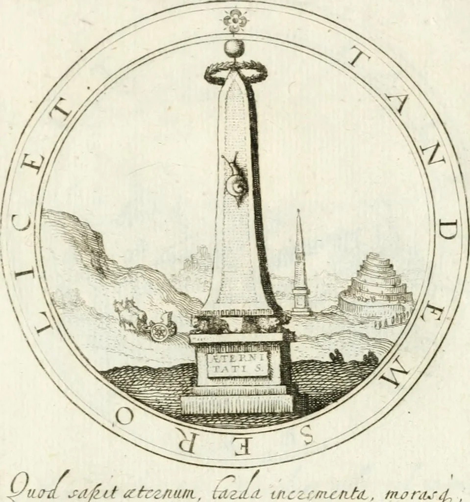 An illustration from Emblemata pro toga et sago, 1690, leaf 62