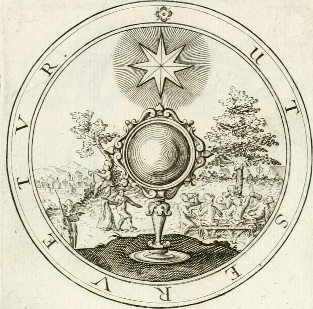 An illustration from Emblemata pro toga et sago, 1690, leaf 69