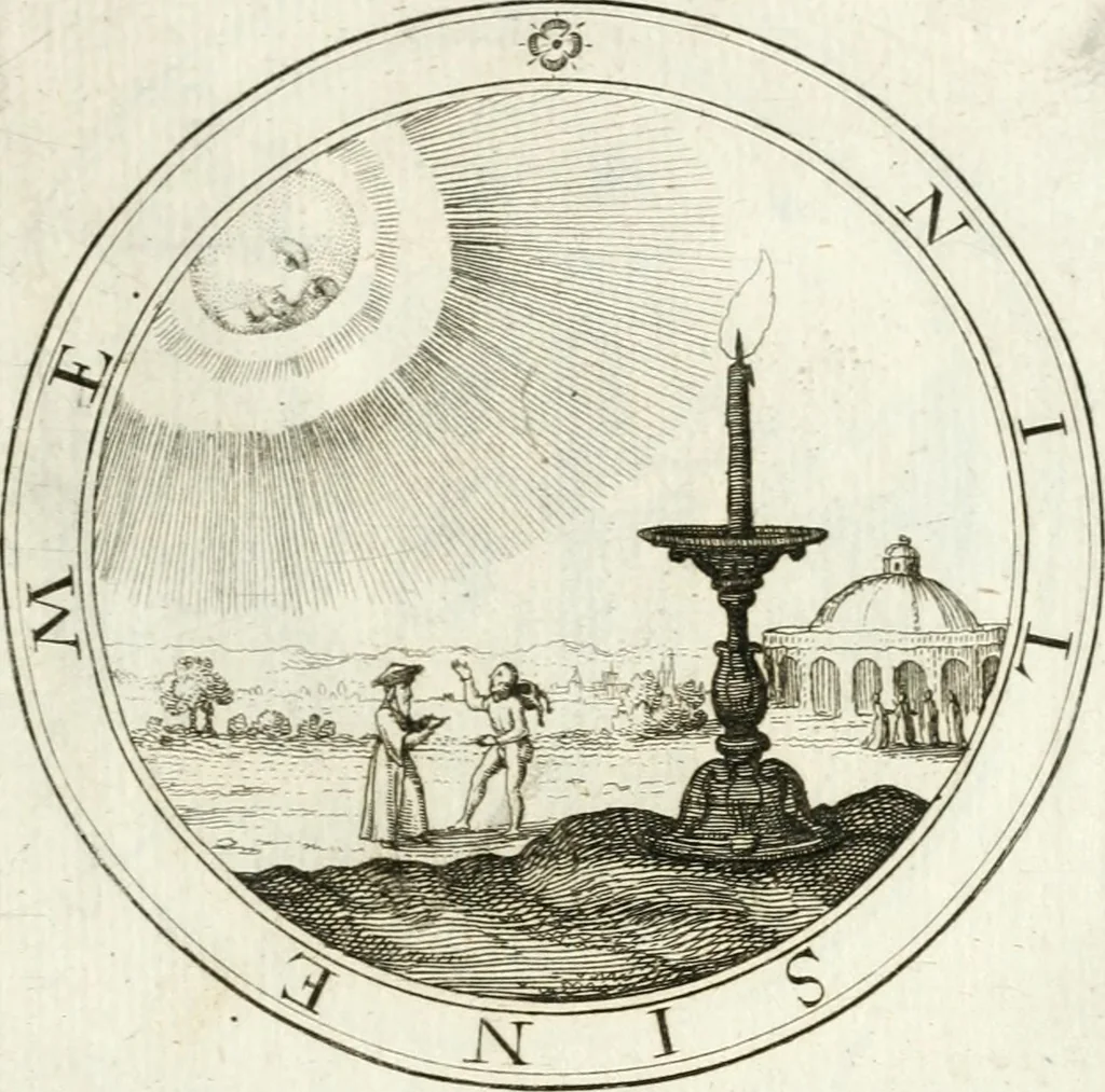 An illustration from Emblemata pro toga et sago, 1690, leaf 70