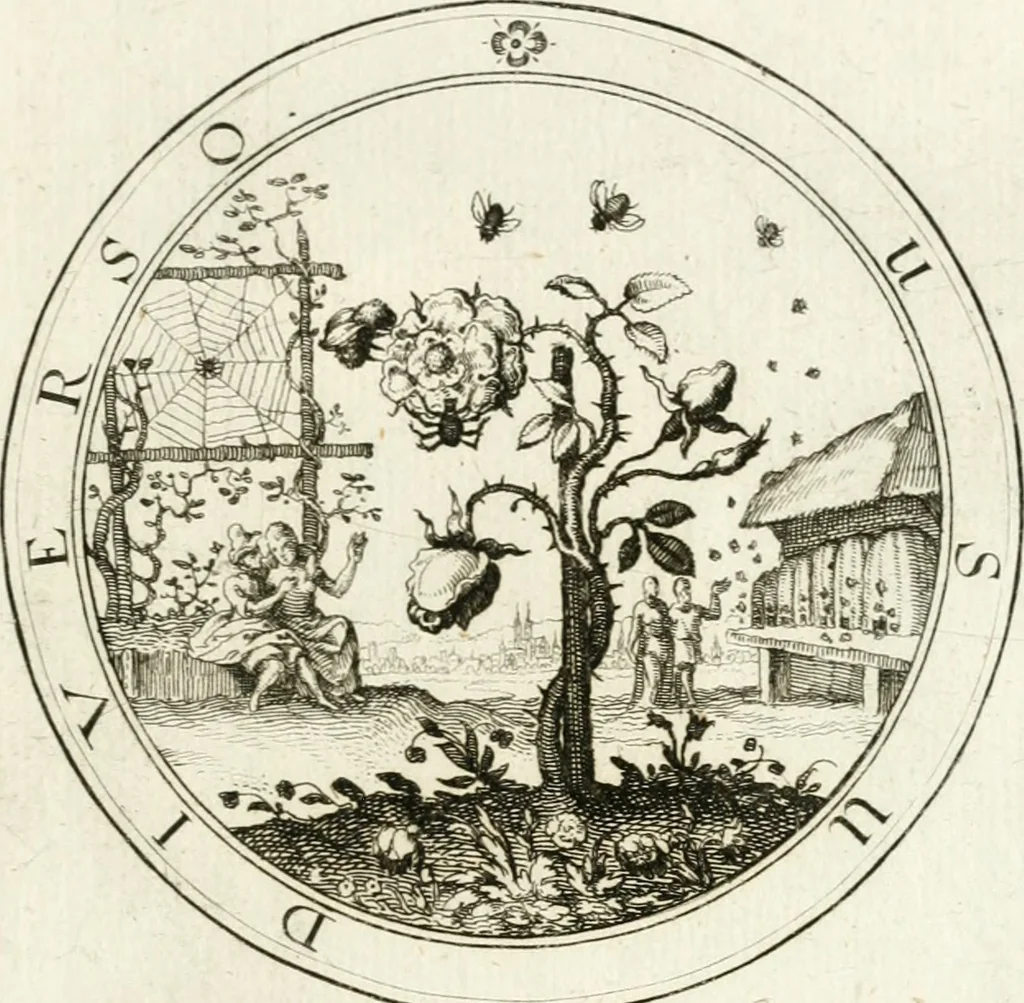 An illustration from Emblemata pro toga et sago, 1690, leaf 72