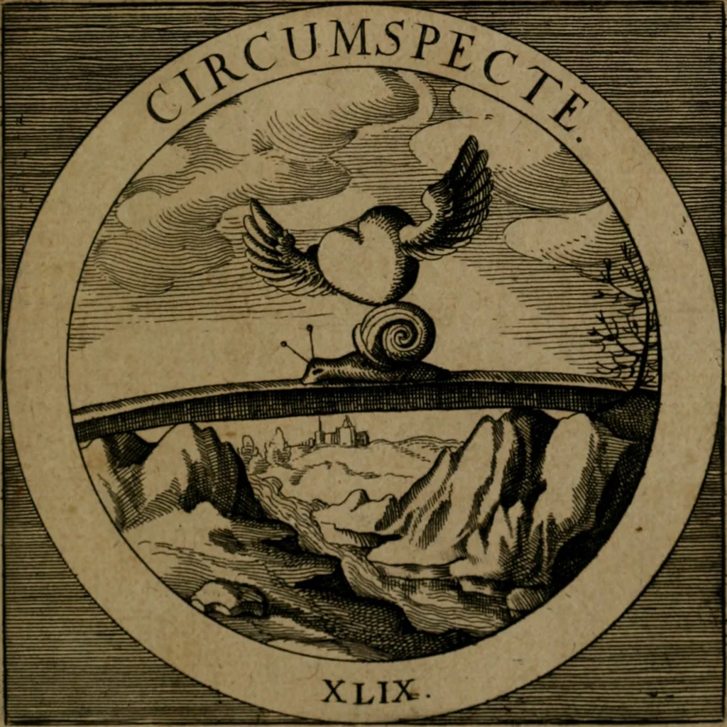 An illustration from Emblemata sacra : hoc est, decades quinque emblematum ex sacra scriptura, de dulcissimo nomine & cruce Jesu Christi, figuris aeneis incisorum ..., 1624, leaf 212