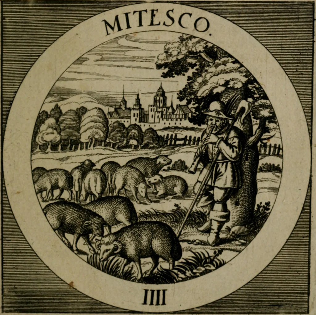 An illustration from Emblemata sacra : hoc est, decades quinque emblematum ex sacra scriptura, de dulcissimo nomine & cruce Jesu Christi, figuris aeneis incisorum ..., 1624, leaf 248
