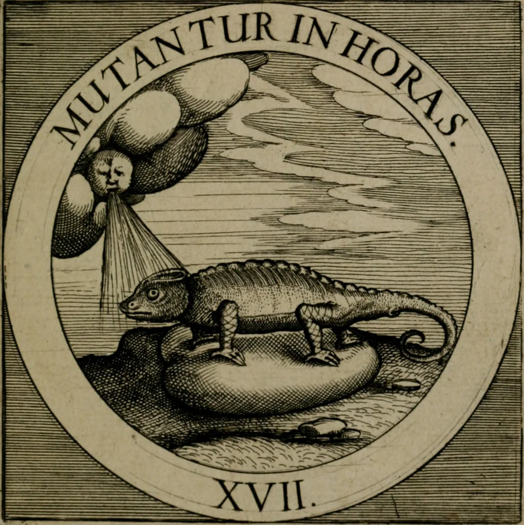 An illustration from Emblemata sacra : hoc est, decades quinque emblematum ex sacra scriptura, de dulcissimo nomine & cruce Jesu Christi, figuris aeneis incisorum ..., 1624, leaf 300