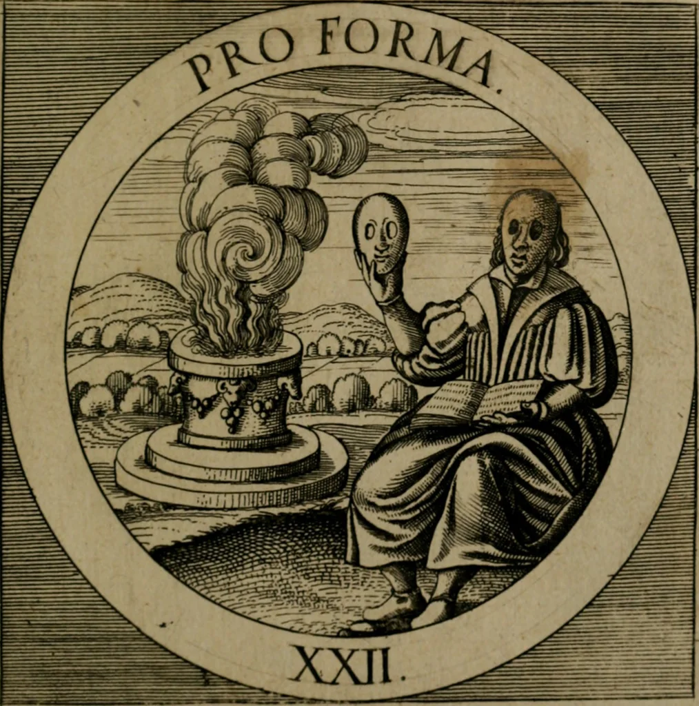 An illustration from Emblemata sacra : hoc est, decades quinque emblematum ex sacra scriptura, de dulcissimo nomine & cruce Jesu Christi, figuris aeneis incisorum ..., 1624, leaf 320
