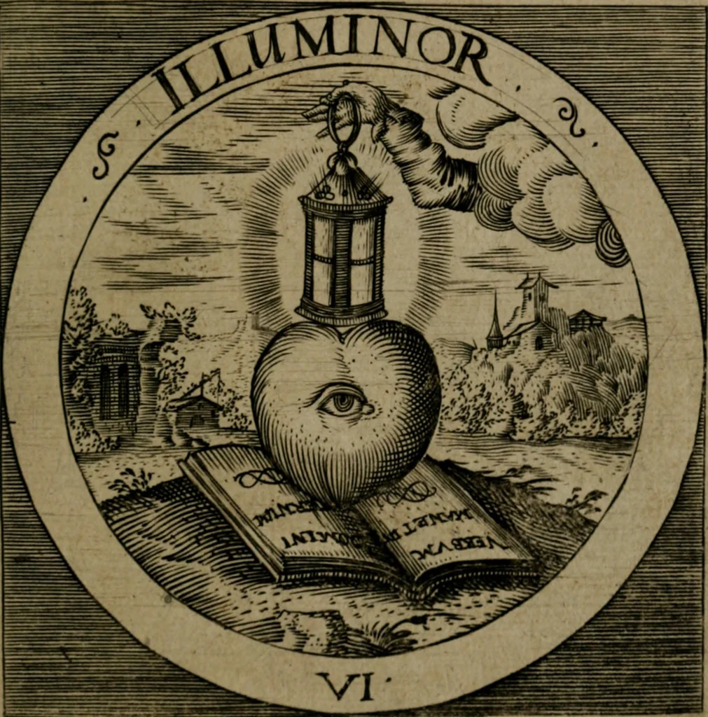 An illustration from Emblemata sacra : hoc est, decades quinque emblematum ex sacra scriptura, de dulcissimo nomine & cruce Jesu Christi, figuris aeneis incisorum ..., 1624, leaf 40