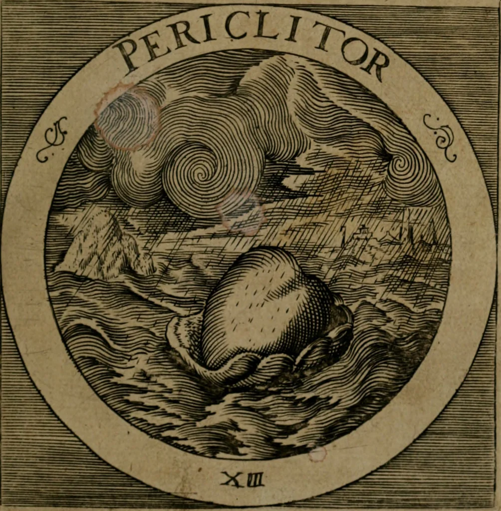 An illustration from Emblemata sacra : hoc est, decades quinque emblematum ex sacra scriptura, de dulcissimo nomine & cruce Jesu Christi, figuris aeneis incisorum ..., 1624, leaf 68