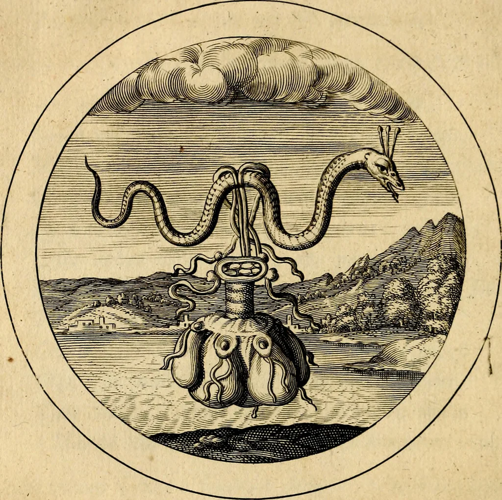 An illustration from Emblemata selectiora. Typis elegantissimis expressa, nec non sententiis, carminibus, historiis ac proverbiis, ex scriptoribus cum sacris tum profanis, antiquis & recentioribus, illustrata, 1704, leaf 113