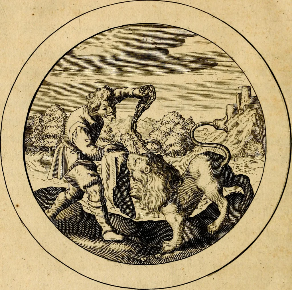 An illustration from Emblemata selectiora. Typis elegantissimis expressa, nec non sententiis, carminibus, historiis ac proverbiis, ex scriptoribus cum sacris tum profanis, antiquis & recentioribus, illustrata, 1704, leaf 117