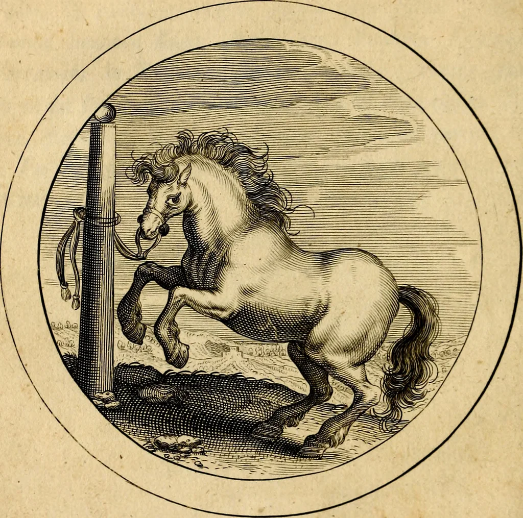An illustration from Emblemata selectiora. Typis elegantissimis expressa, nec non sententiis, carminibus, historiis ac proverbiis, ex scriptoribus cum sacris tum profanis, antiquis & recentioribus, illustrata, 1704, leaf 125