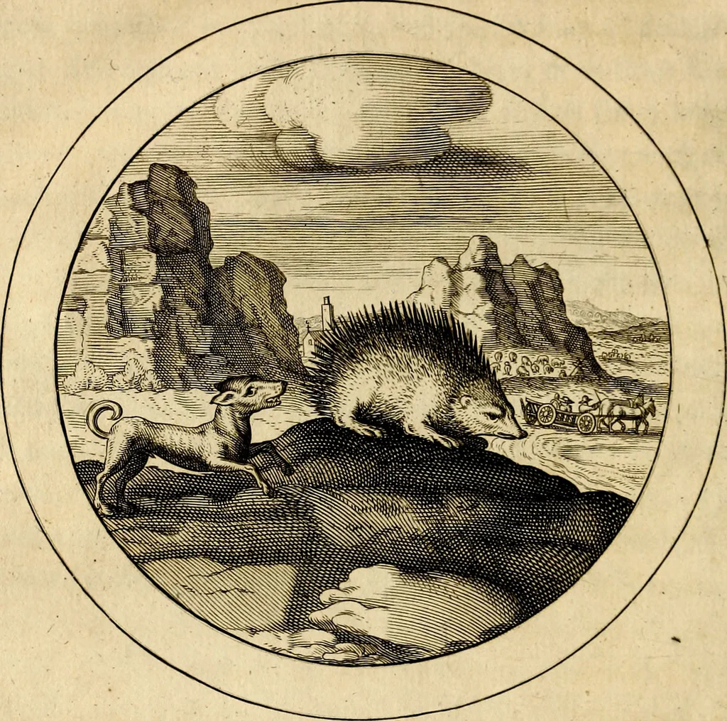 An illustration from Emblemata selectiora. Typis elegantissimis expressa, nec non sententiis, carminibus, historiis ac proverbiis, ex scriptoribus cum sacris tum profanis, antiquis & recentioribus, illustrata, 1704, leaf 141