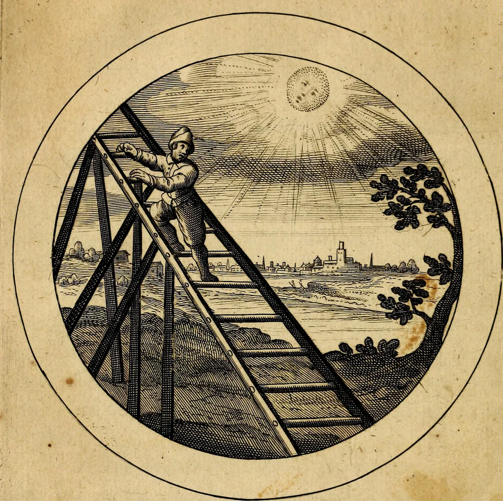 An illustration from Emblemata selectiora. Typis elegantissimis expressa, nec non sententiis, carminibus, historiis ac proverbiis, ex scriptoribus cum sacris tum profanis, antiquis & recentioribus, illustrata, 1704, leaf 29