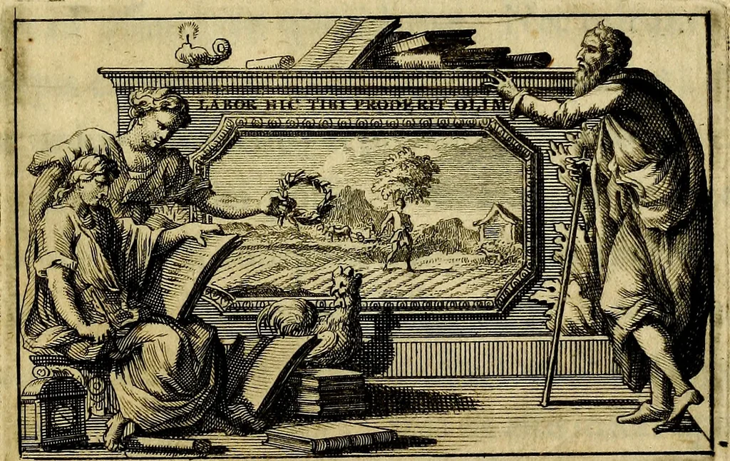 An illustration from Emblemata selectiora. Typis elegantissimis expressa, nec non sententiis, carminibus, historiis ac proverbiis, ex scriptoribus cum sacris tum profanis, antiquis & recentioribus, illustrata, 1704, leaf 4