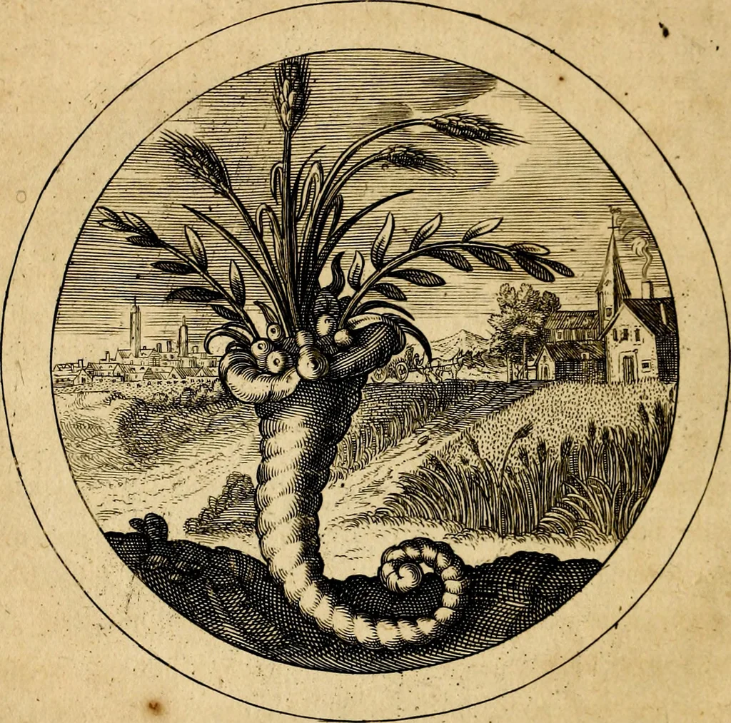 An illustration from Emblemata selectiora. Typis elegantissimis expressa, nec non sententiis, carminibus, historiis ac proverbiis, ex scriptoribus cum sacris tum profanis, antiquis & recentioribus, illustrata, 1704, leaf 59