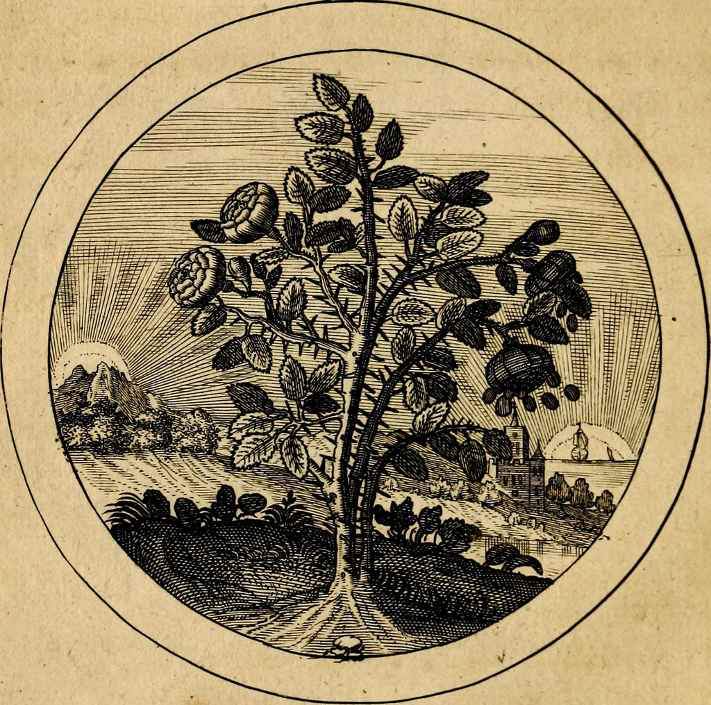 An illustration from Emblemata selectiora. Typis elegantissimis expressa, nec non sententiis, carminibus, historiis ac proverbiis, ex scriptoribus cum sacris tum profanis, antiquis & recentioribus, illustrata, 1704, leaf 63