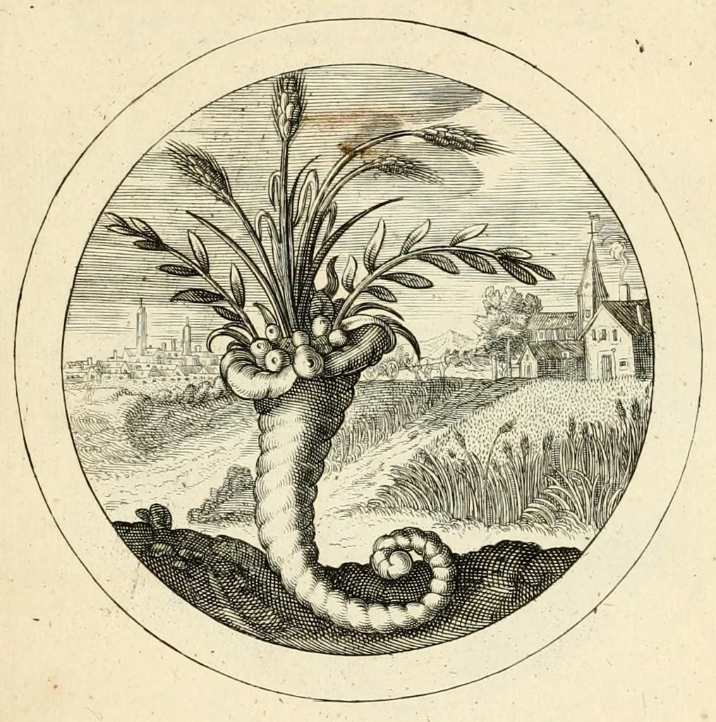 An illustration from Emblemata selectiora : typis elegantissimis expressa, nec non sententiis, carminibus, historiis ac proverbiis, ex scriptoribus cum sacris tum profanis, antiquis & recentioribus, illustrata .., 1704, leaf 111