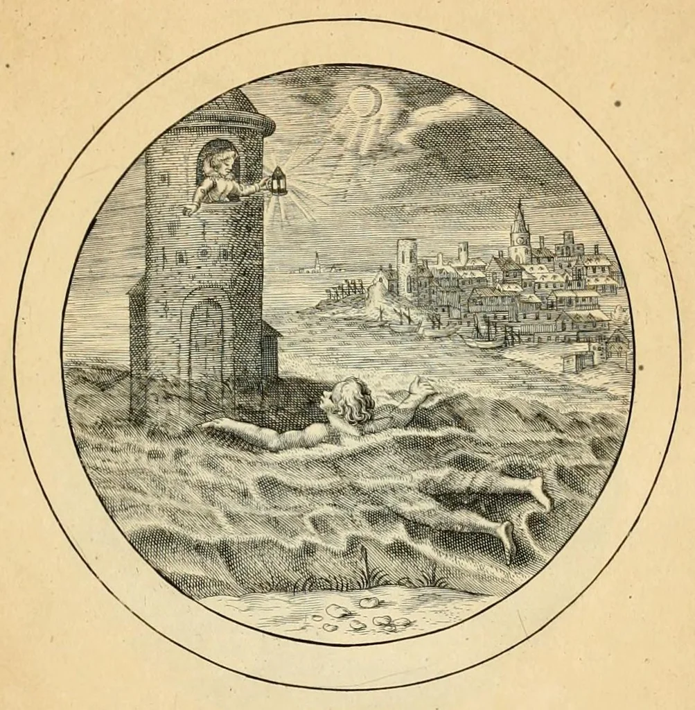 An illustration from Emblemata selectiora : typis elegantissimis expressa, nec non sententiis, carminibus, historiis ac proverbiis, ex scriptoribus cum sacris tum profanis, antiquis & recentioribus, illustrata .., 1704, leaf 123
