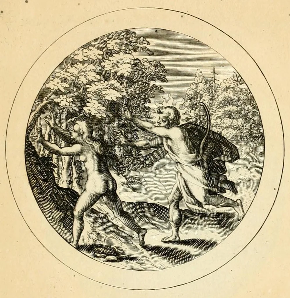 An illustration from Emblemata selectiora : typis elegantissimis expressa, nec non sententiis, carminibus, historiis ac proverbiis, ex scriptoribus cum sacris tum profanis, antiquis & recentioribus, illustrata .., 1704, leaf 127