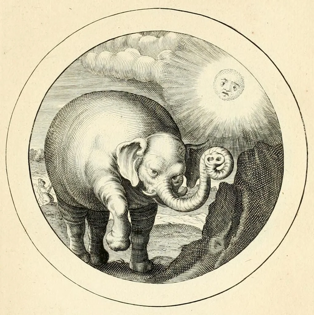 An illustration from Emblemata selectiora : typis elegantissimis expressa, nec non sententiis, carminibus, historiis ac proverbiis, ex scriptoribus cum sacris tum profanis, antiquis & recentioribus, illustrata .., 1704, leaf 147