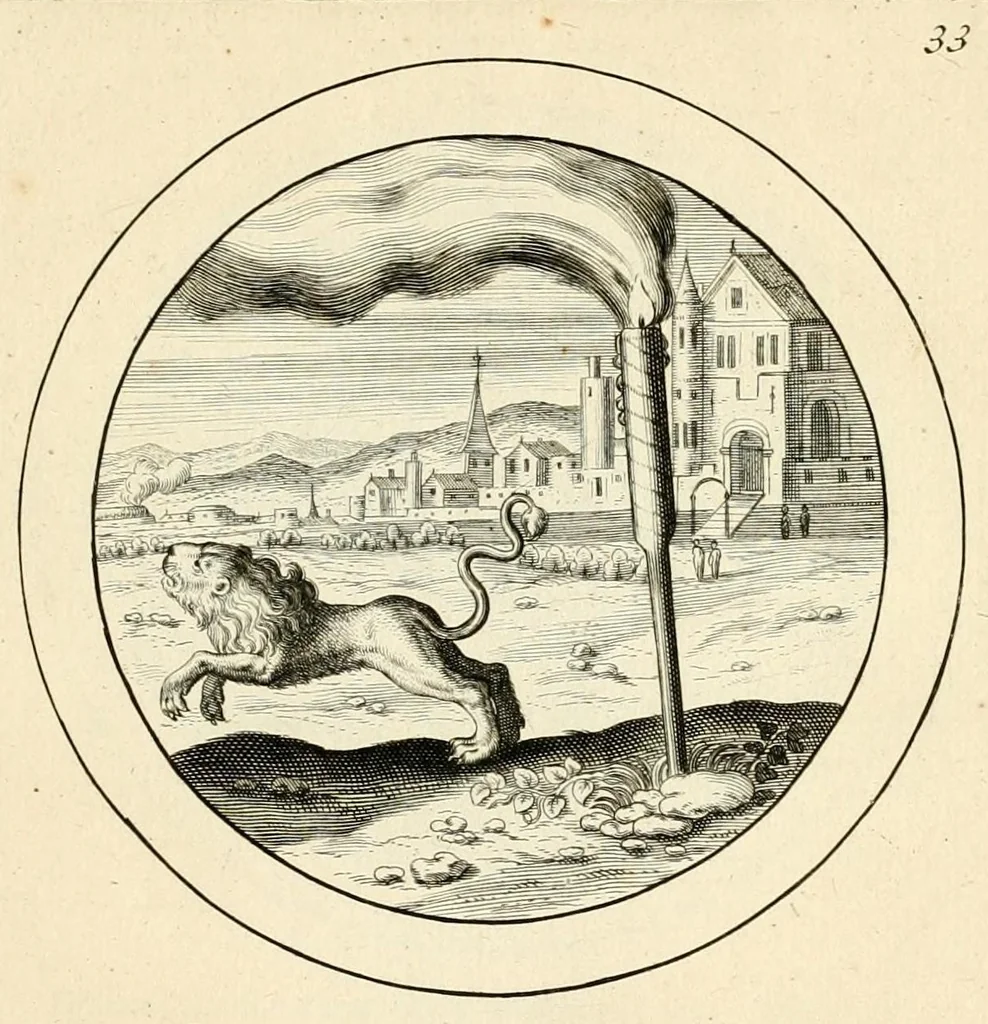 An illustration from Emblemata selectiora : typis elegantissimis expressa, nec non sententiis, carminibus, historiis ac proverbiis, ex scriptoribus cum sacris tum profanis, antiquis & recentioribus, illustrata .., 1704, leaf 149