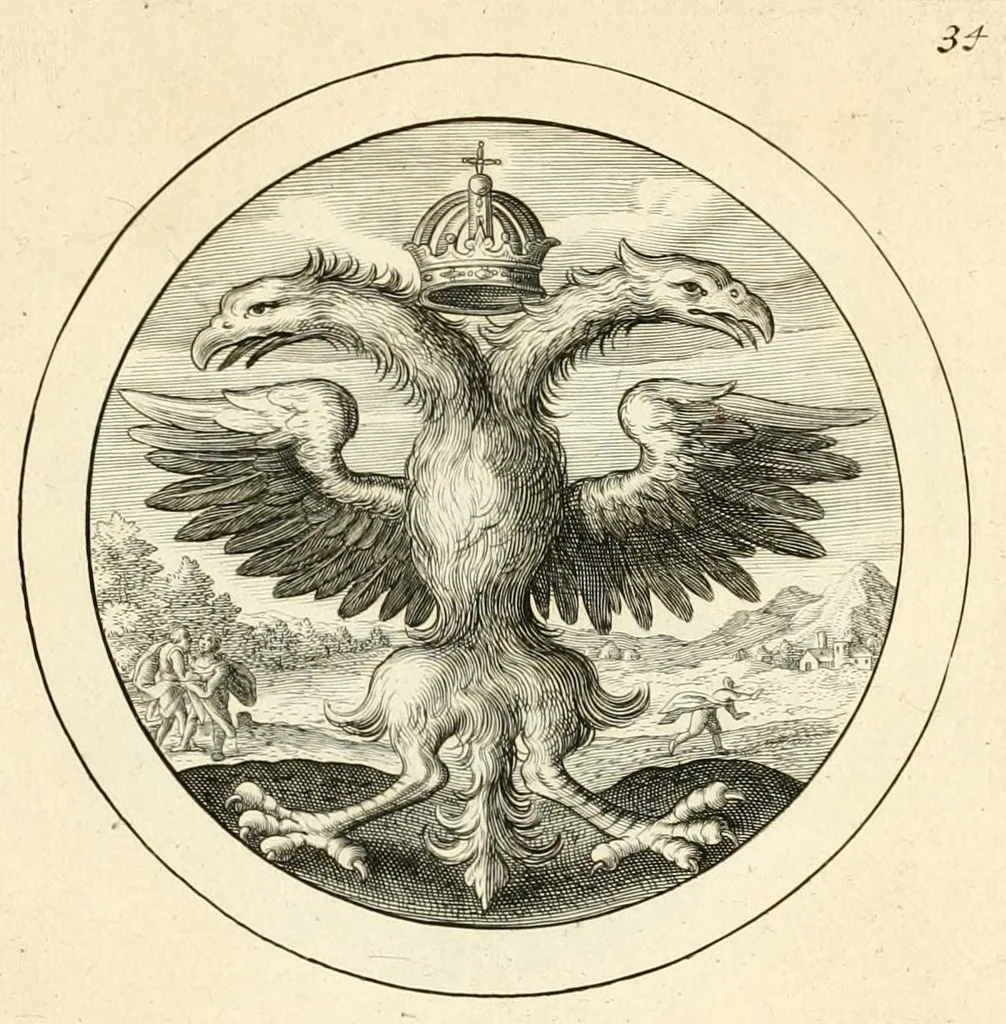 An illustration from Emblemata selectiora : typis elegantissimis expressa, nec non sententiis, carminibus, historiis ac proverbiis, ex scriptoribus cum sacris tum profanis, antiquis & recentioribus, illustrata .., 1704, leaf 151