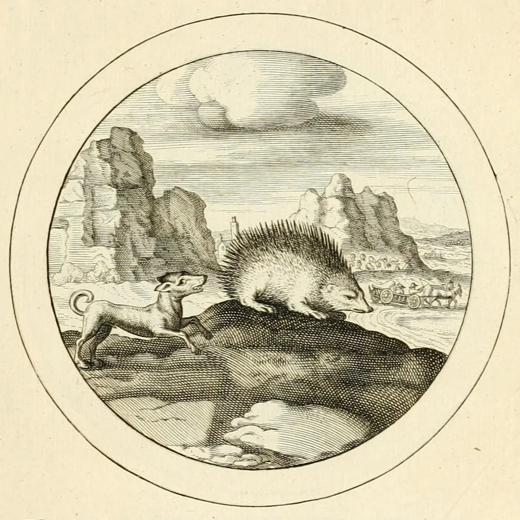 An illustration from Emblemata selectiora : typis elegantissimis expressa, nec non sententiis, carminibus, historiis ac proverbiis, ex scriptoribus cum sacris tum profanis, antiquis & recentioribus, illustrata .., 1704, leaf 153