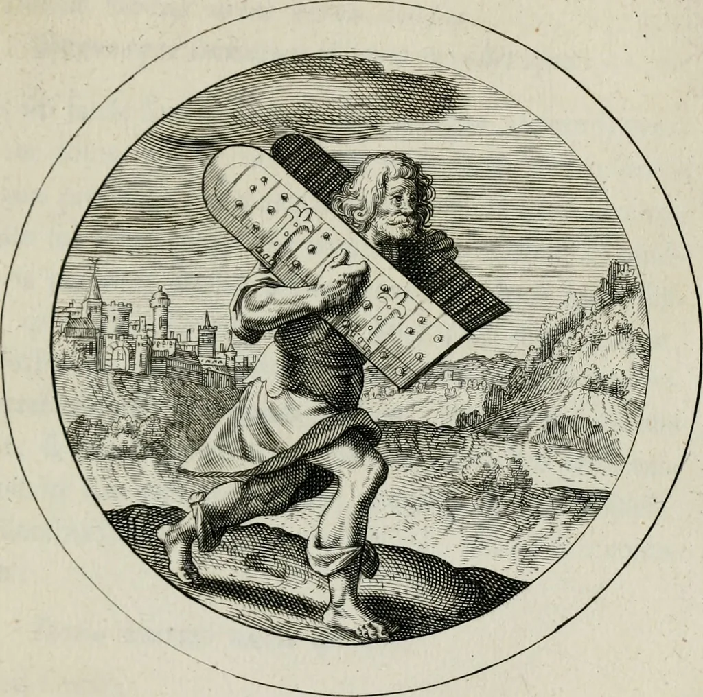 An illustration from Emblemata selectiora : typis elegantissimis expressa, nec non sententiis, carminibus, historiis ac proverbiis, ex scriptoribus cum sacris tum profanis, antiquis & recentioribus, illustrata, 1704, leaf 124