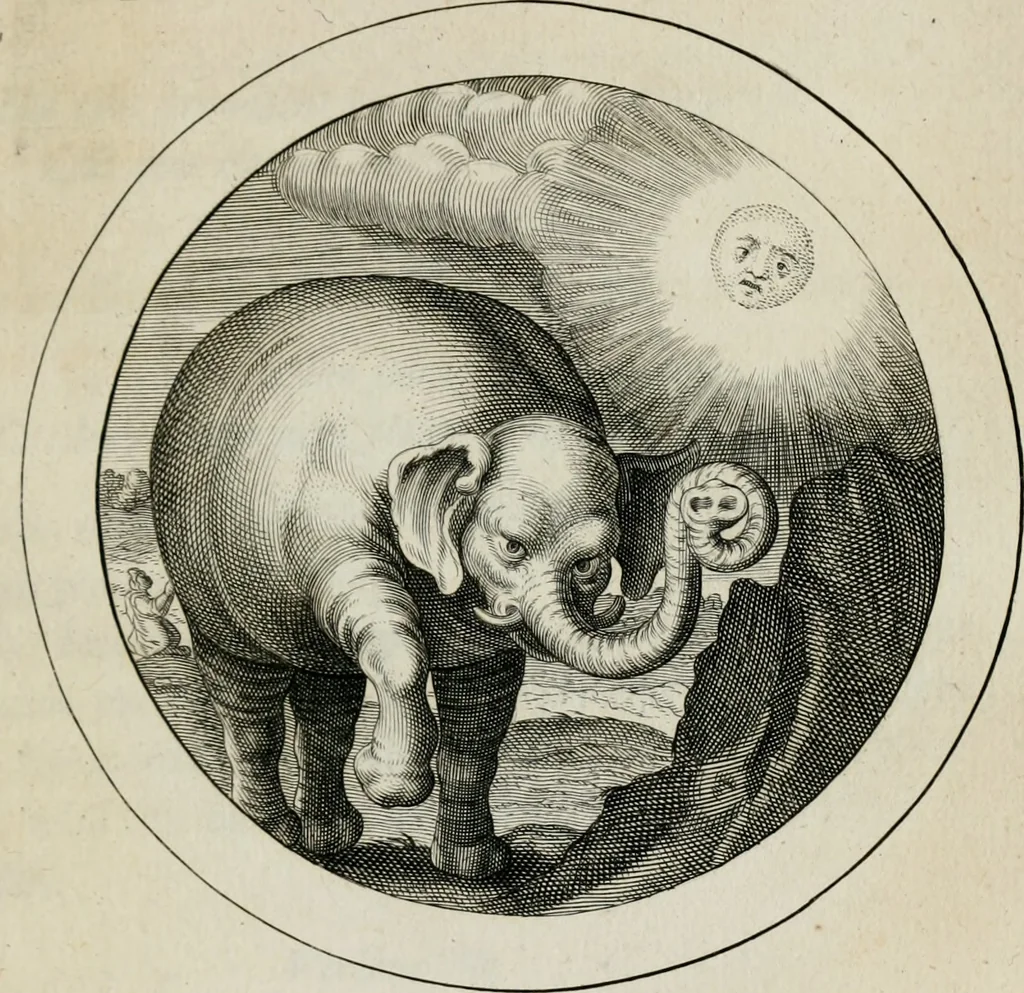An illustration from Emblemata selectiora : typis elegantissimis expressa, nec non sententiis, carminibus, historiis ac proverbiis, ex scriptoribus cum sacris tum profanis, antiquis & recentioribus, illustrata, 1704, leaf 132