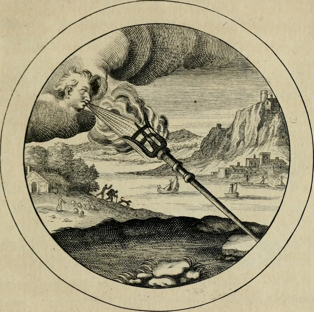 An illustration from Emblemata selectiora : typis elegantissimis expressa, nec non sententiis, carminibus, historiis ac proverbiis, ex scriptoribus cum sacris tum profanis, antiquis & recentioribus, illustrata, 1704, leaf 148