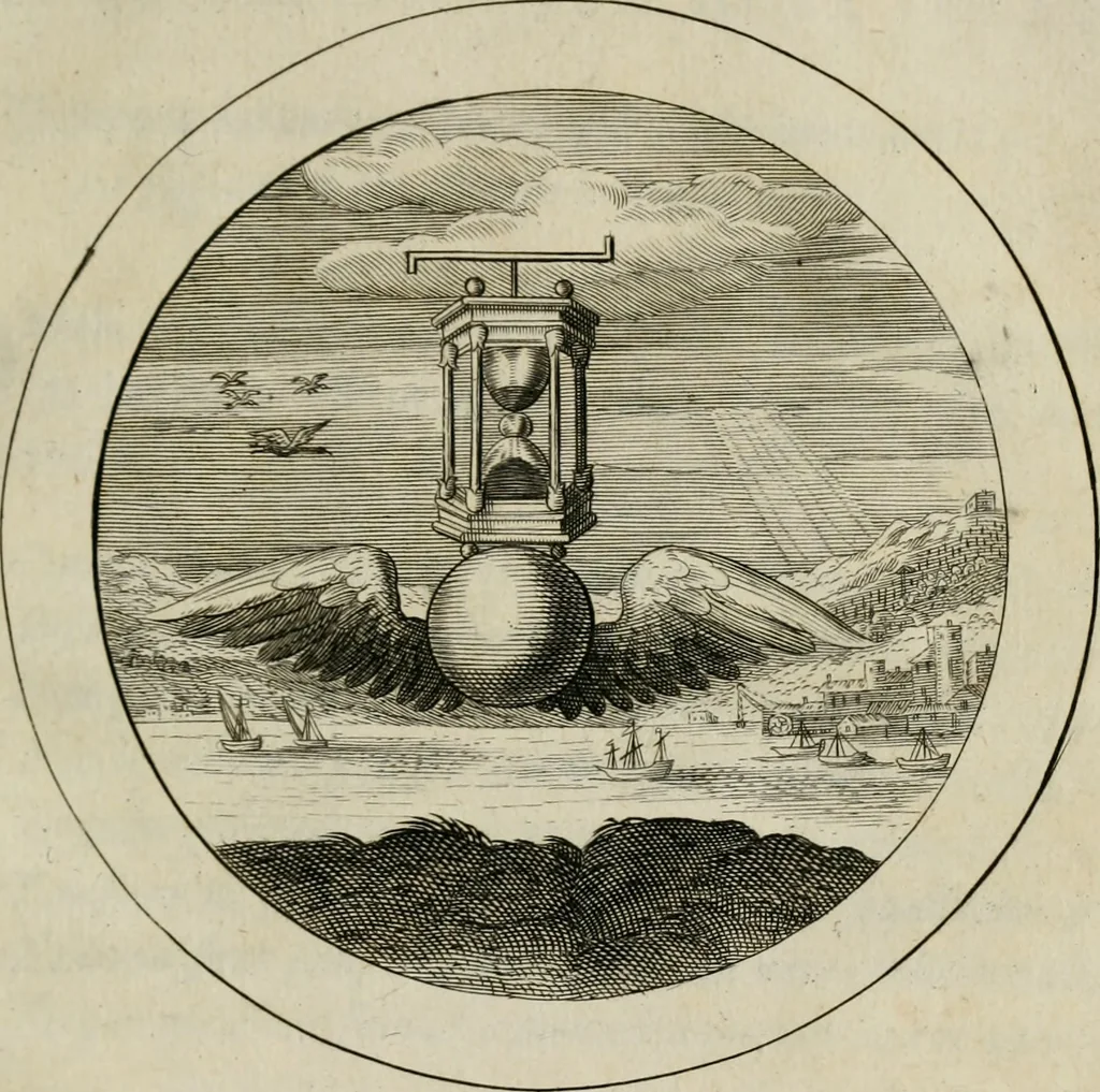 An illustration from Emblemata selectiora : typis elegantissimis expressa, nec non sententiis, carminibus, historiis ac proverbiis, ex scriptoribus cum sacris tum profanis, antiquis & recentioribus, illustrata, 1704, leaf 156