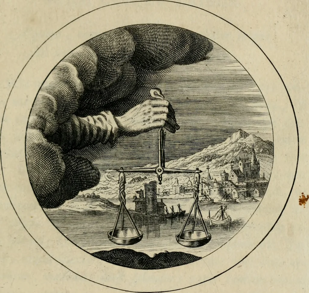 An illustration from Emblemata selectiora : typis elegantissimis expressa, nec non sententiis, carminibus, historiis ac proverbiis, ex scriptoribus cum sacris tum profanis, antiquis & recentioribus, illustrata, 1704, leaf 36