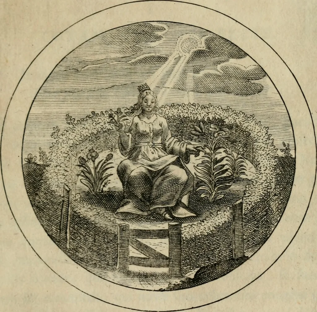 An illustration from Emblemata selectiora : typis elegantissimis expressa, nec non sententiis, carminibus, historiis ac proverbiis, ex scriptoribus cum sacris tum profanis, antiquis & recentioribus, illustrata, 1704, leaf 8