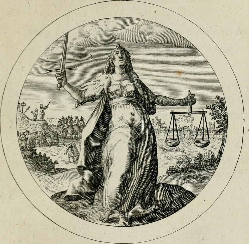 An illustration from Emblemata selectiora : typis elegantissimis expressa, nec non sententiis, carminibus, historiis ac proverbiis, ex scriptoribus cum sacris tum profanis, antiquis & recentioribus, illustrata, 1704, leaf 96