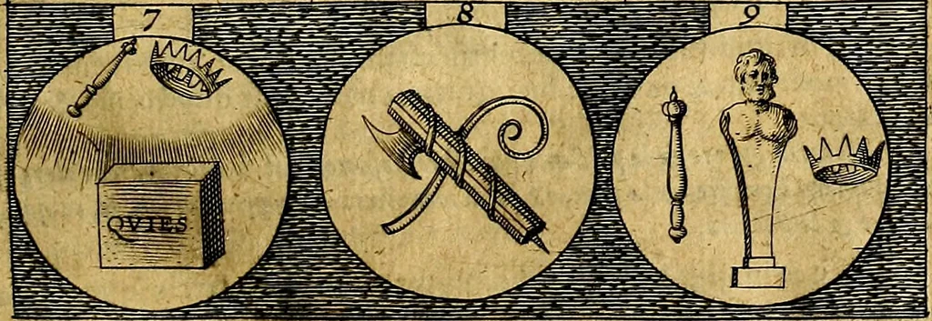 An illustration from Emblemata sive symbola a principibus, viris eeclesiasticis [sic] ac militaribus aliisque vsurpanda. Deuises ou emblemes pour princes, gens d'Eglise, gens de guerre, & aultres, 1624, leaf 10