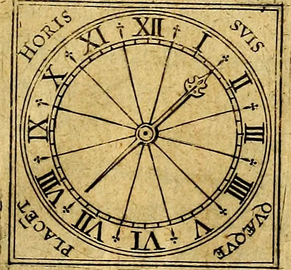 An illustration from Emblemata sive symbola a principibus, viris eeclesiasticis [sic] ac militaribus aliisque vsurpanda. Deuises ou emblemes pour princes, gens d'Eglise, gens de guerre, & aultres, 1624, leaf 4